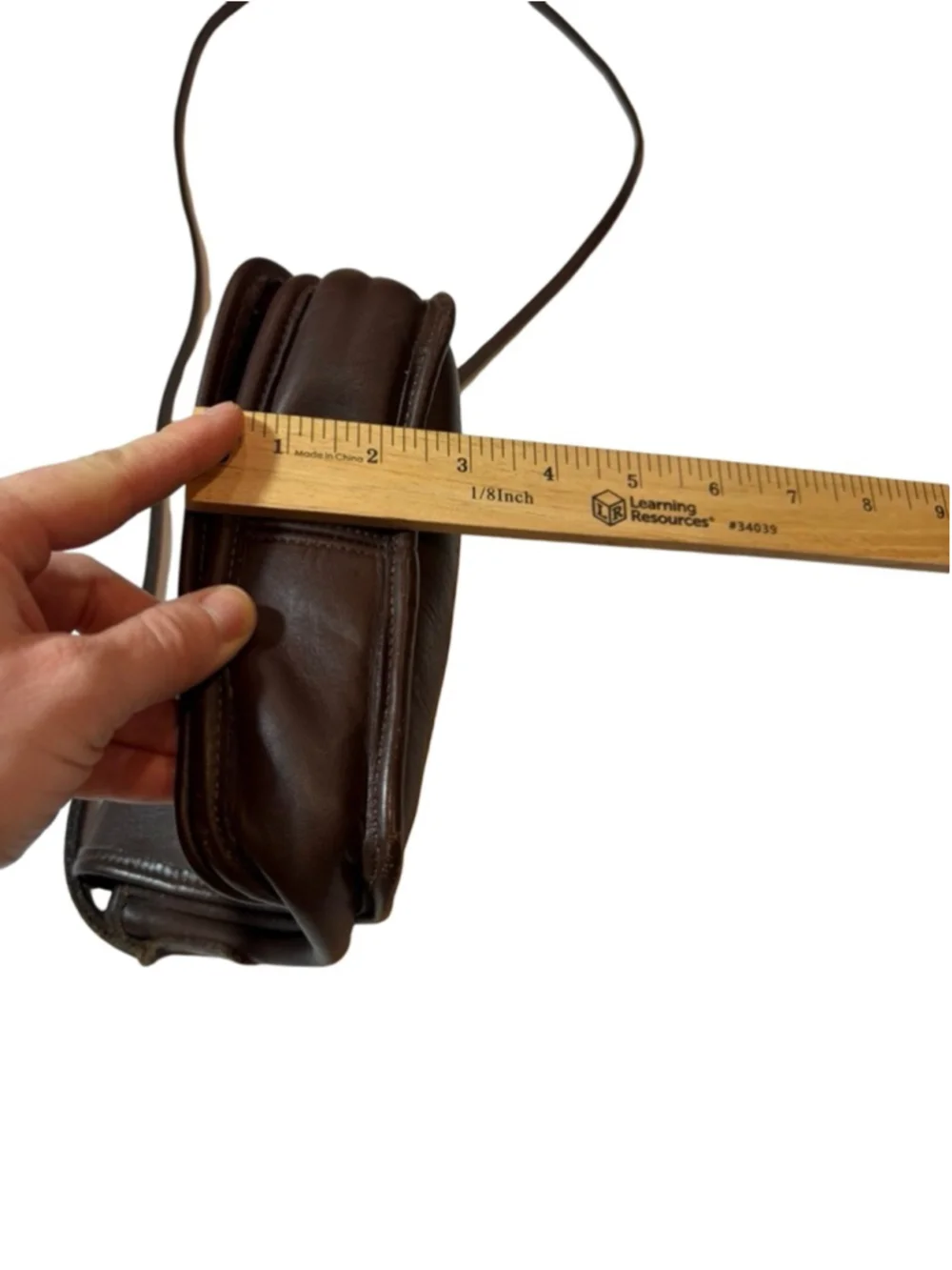 Vintage Coach Legacy Companion Flap Brown Leather Turnlock Crossbody - Picture 3 of 10